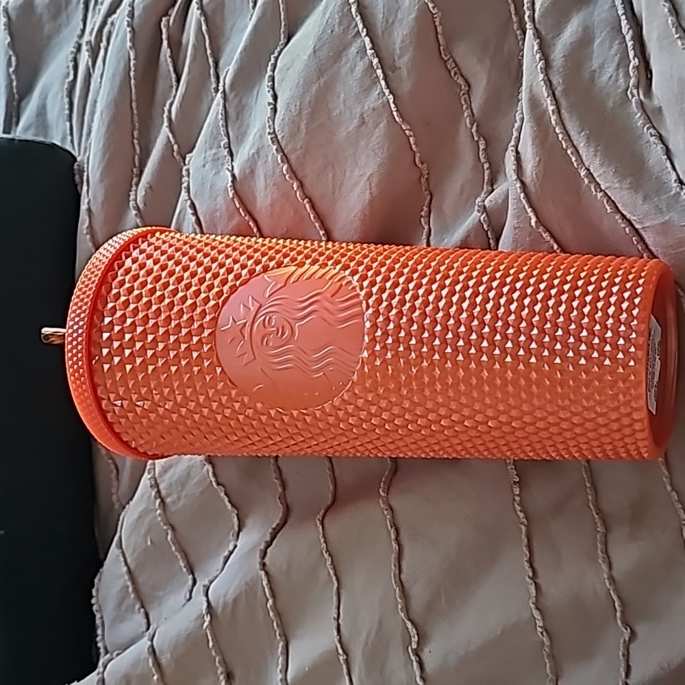 Tangerine Starbucks Cup